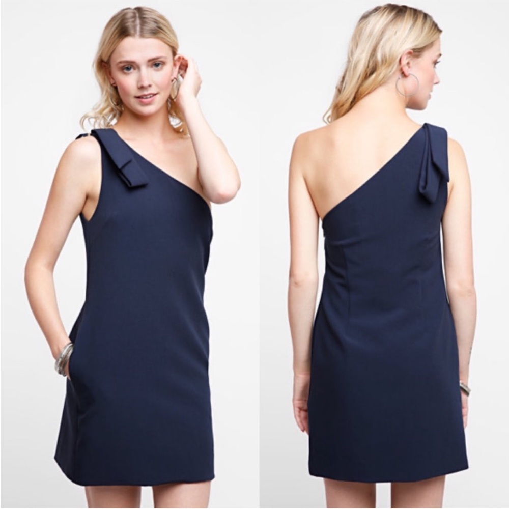 Revolve Navy Elliatt ‘Ophelia’ One Shoulder Dress - Picture 2 of 6